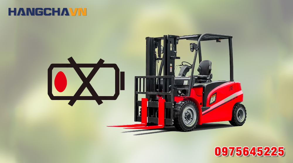 Xe nâng điện sạc không vào