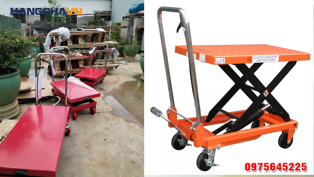 Xe nâng chậu cảnh dạng mặt bàn