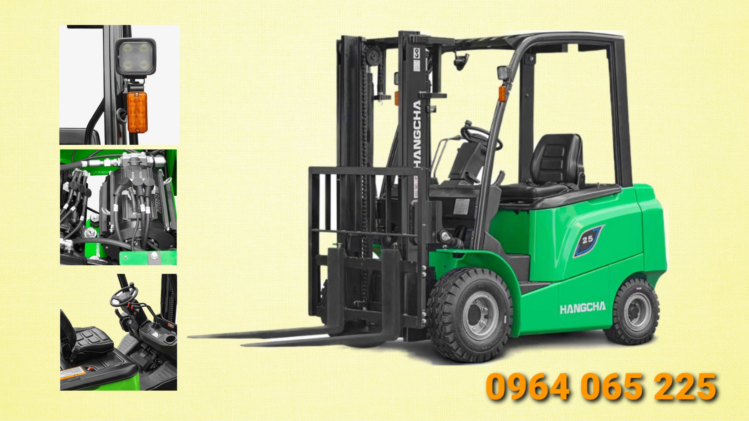 Xe nâng điện 2.5 tấn 4 bánh dòng AE
