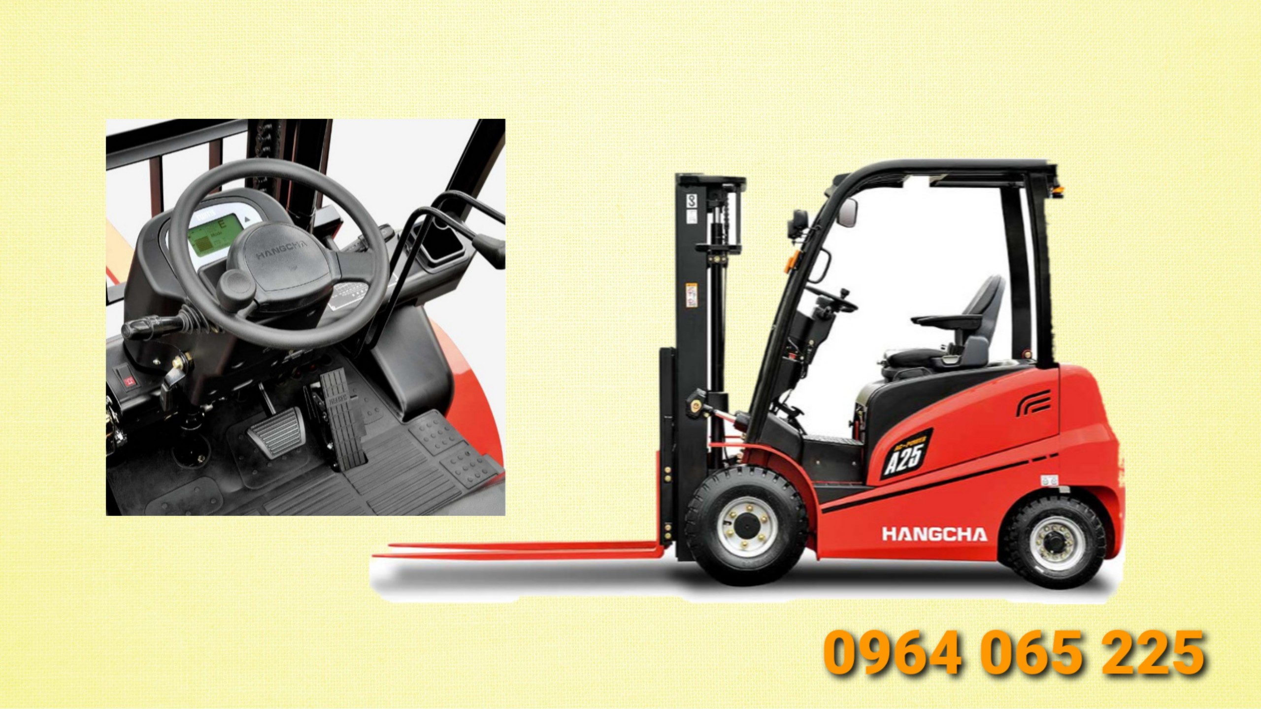 Xe nâng điện 2.5 tấn 4 bánh A series