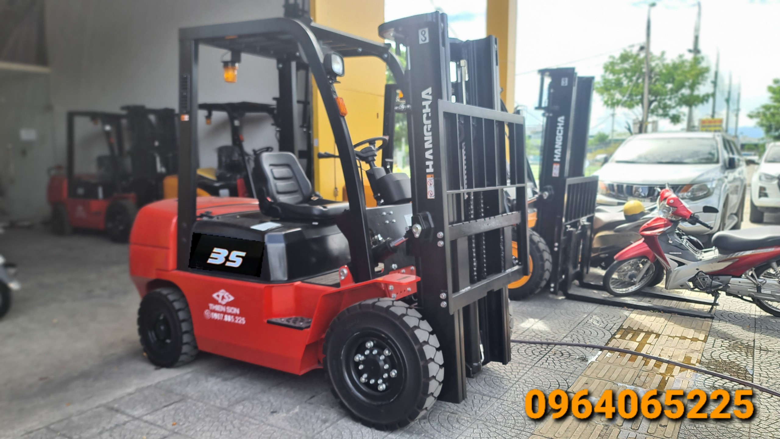 Xe nâng dầu 3.5 tấn dòng A HANGCHA
