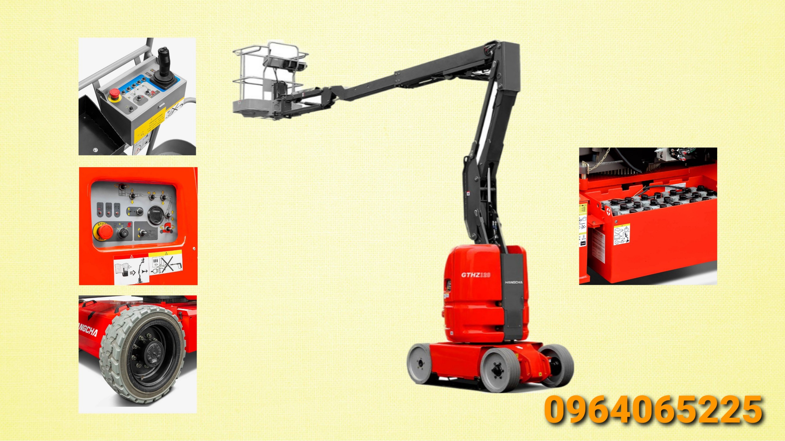 Xe nâng người Boom lift Hangcha